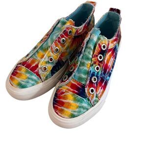 Blowfish Malibu NEW Girl's Blowfish Malibu Play Sneaker Rainbow Tie Dye 7.5